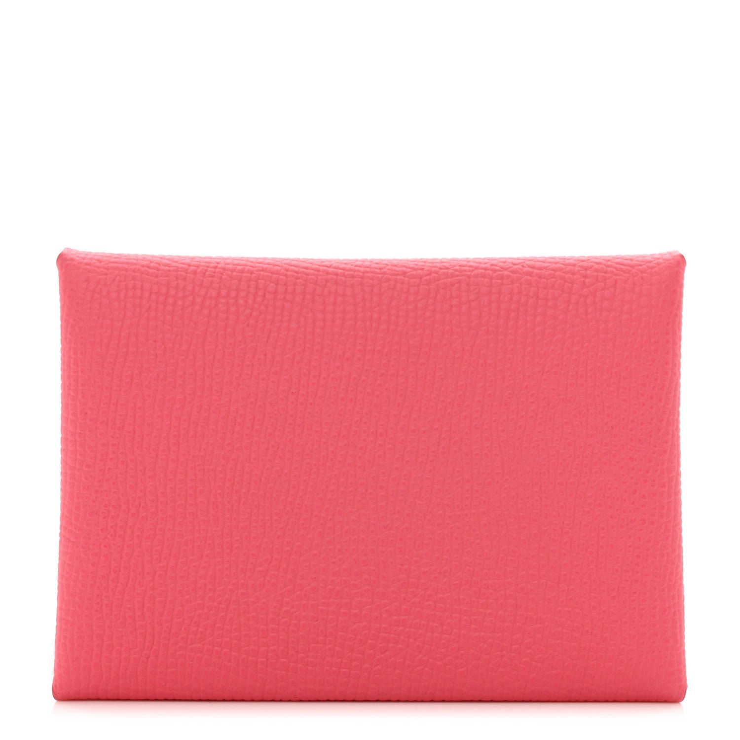 Hermes Epsom Calvi Duo Card Case Rose Azalee