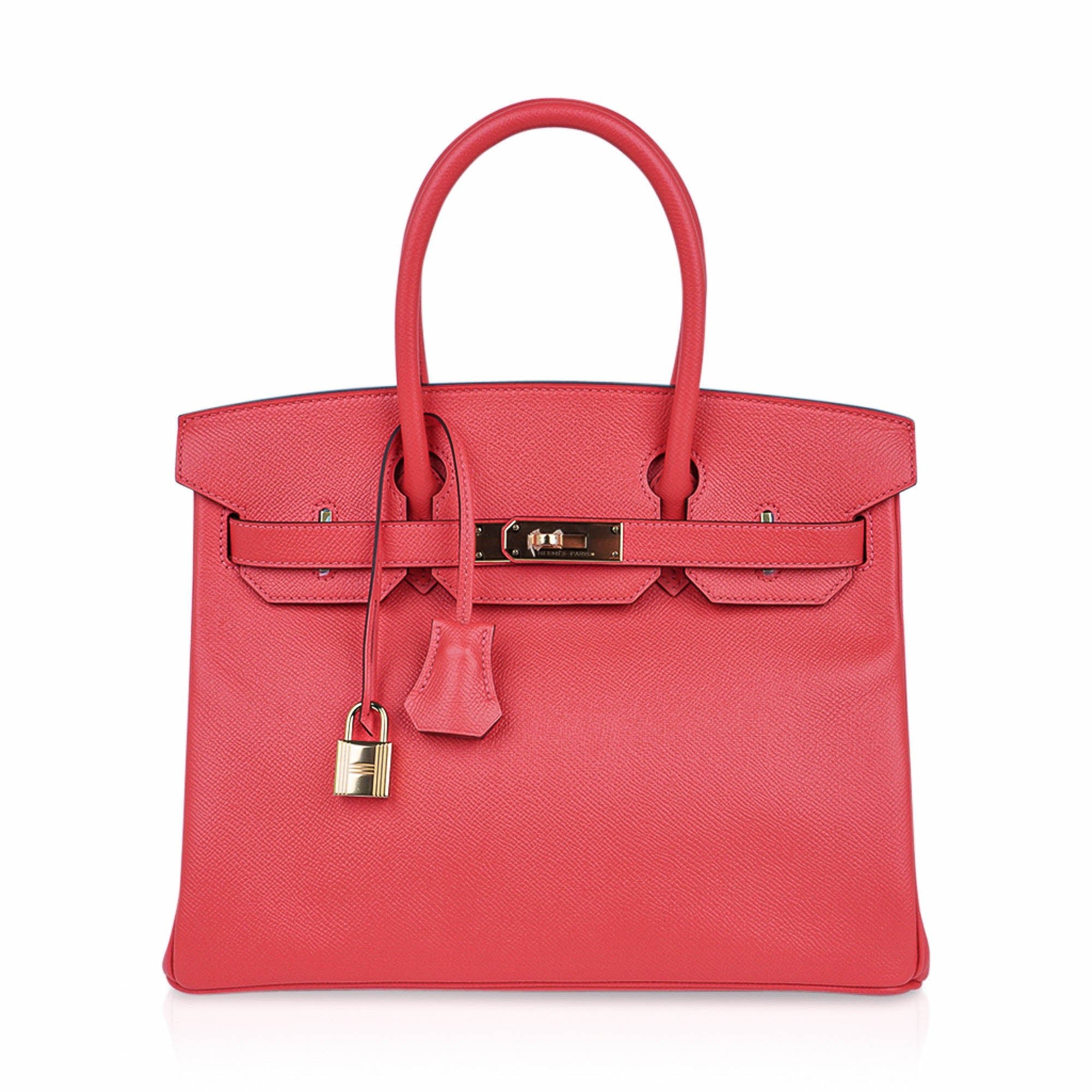Hermes Hermes Birkin 30 Bag Rose Jaipur Epsom Leather with Gold Hardware
