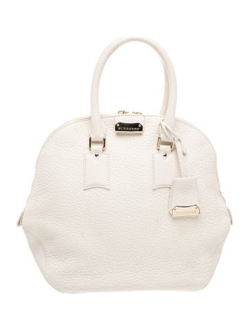 Burberry Leather Top Handle Bag