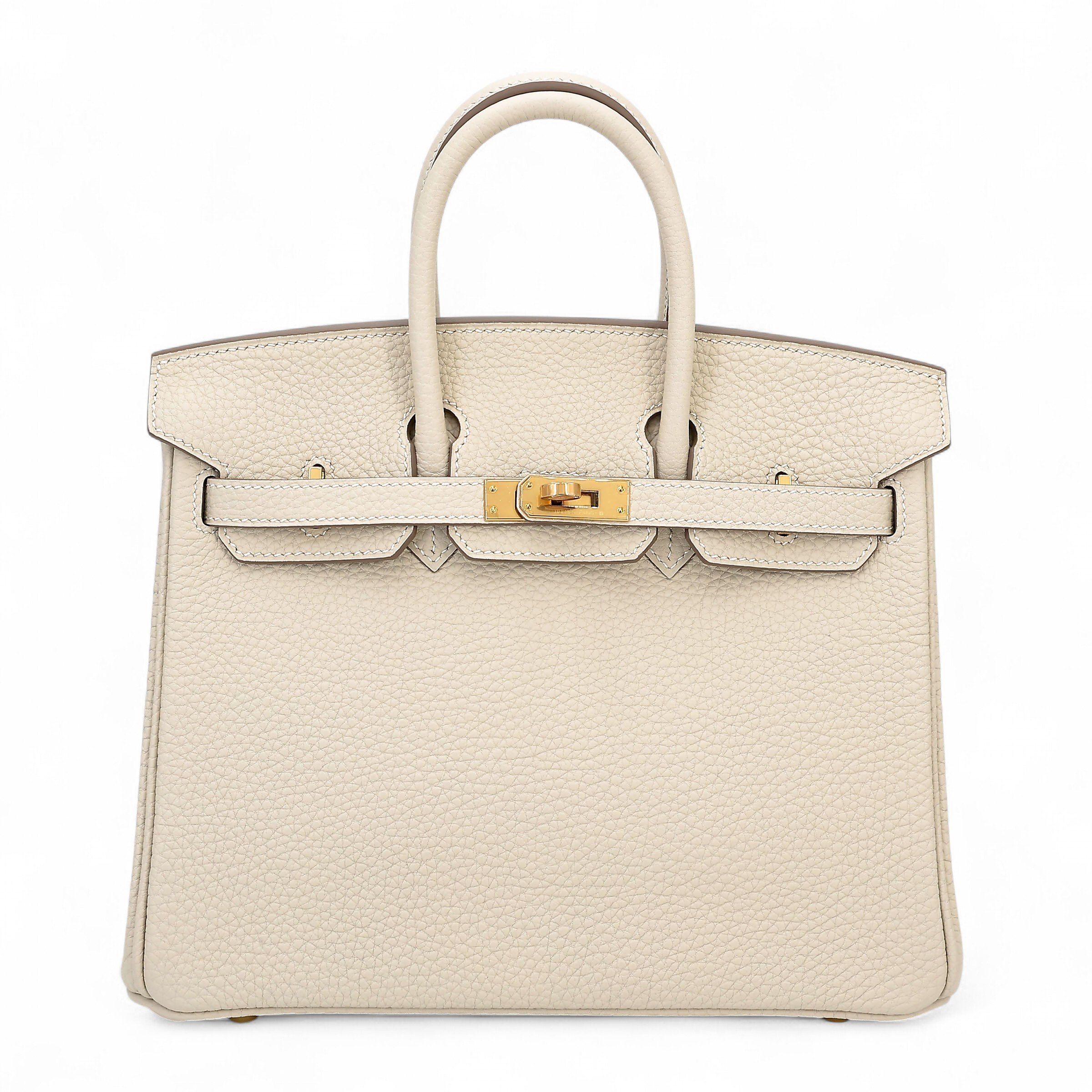 Hermes Brand New ( Rank N ) HERMÈS Birkin 25 Craie (10) Togo Gold hardware K (2025)
