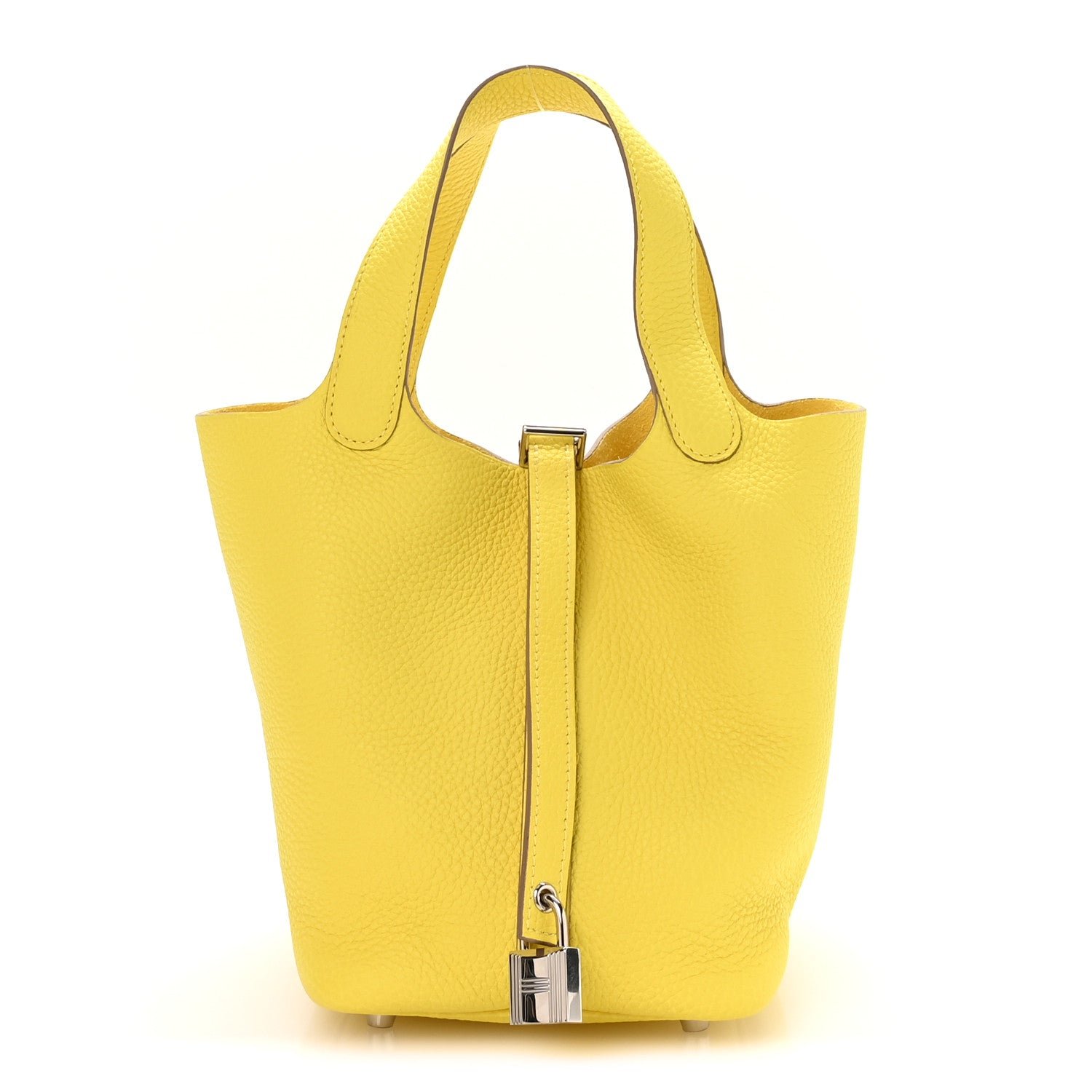 Hermes Hermes Taurillon Clemence Picotin Lock 18 PM Lime