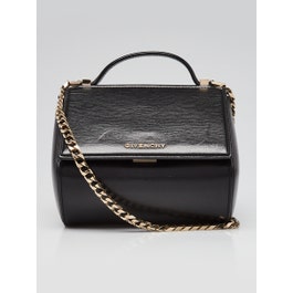 Givenchy Givenchy Black Grained Leather Pandora Box Mini Crossbody Bag