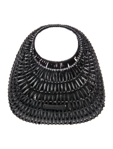 Wicker Top Handle Bag