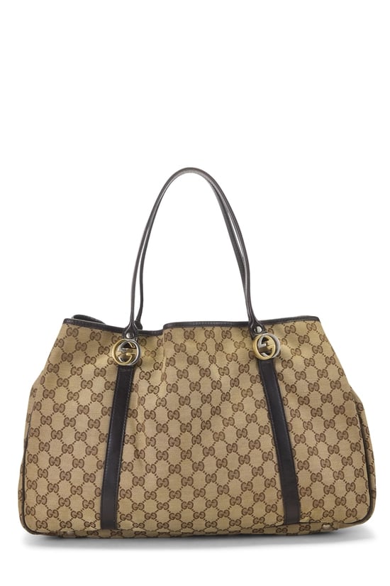 Brown Original GG Canvas Twins Tote Large