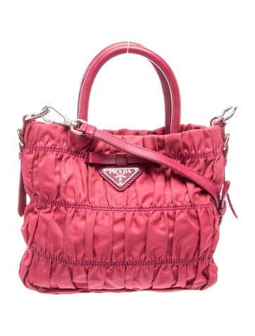 Tessuto Nylon Top Handle Bag