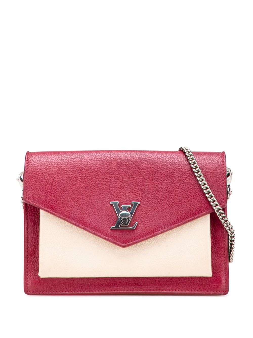 2019 Bicolor Leather MyLockMe Chain Pochette crossbody bag