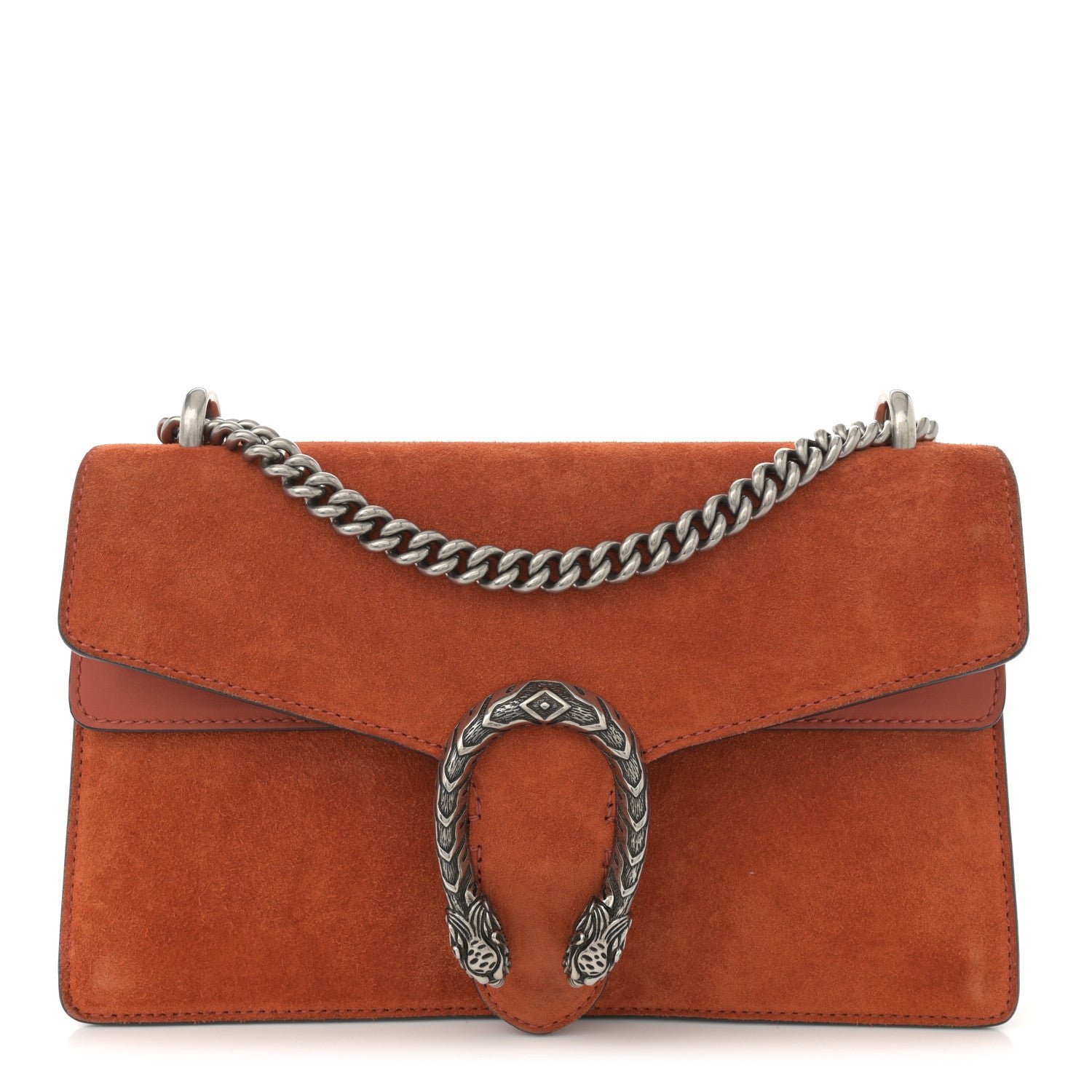 Gucci Suede Small Dionysus Shoulder Bag Orange