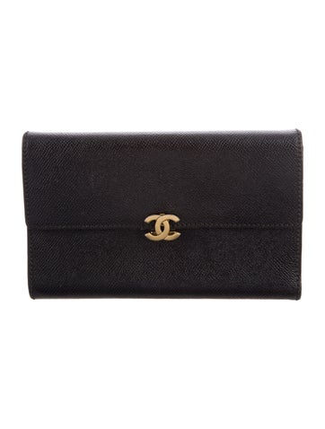 1997-1999 Interlocking CC Logo Trifold Wallet