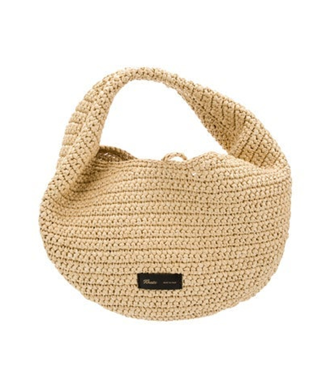 Khaite Raffia Top Handle Bag