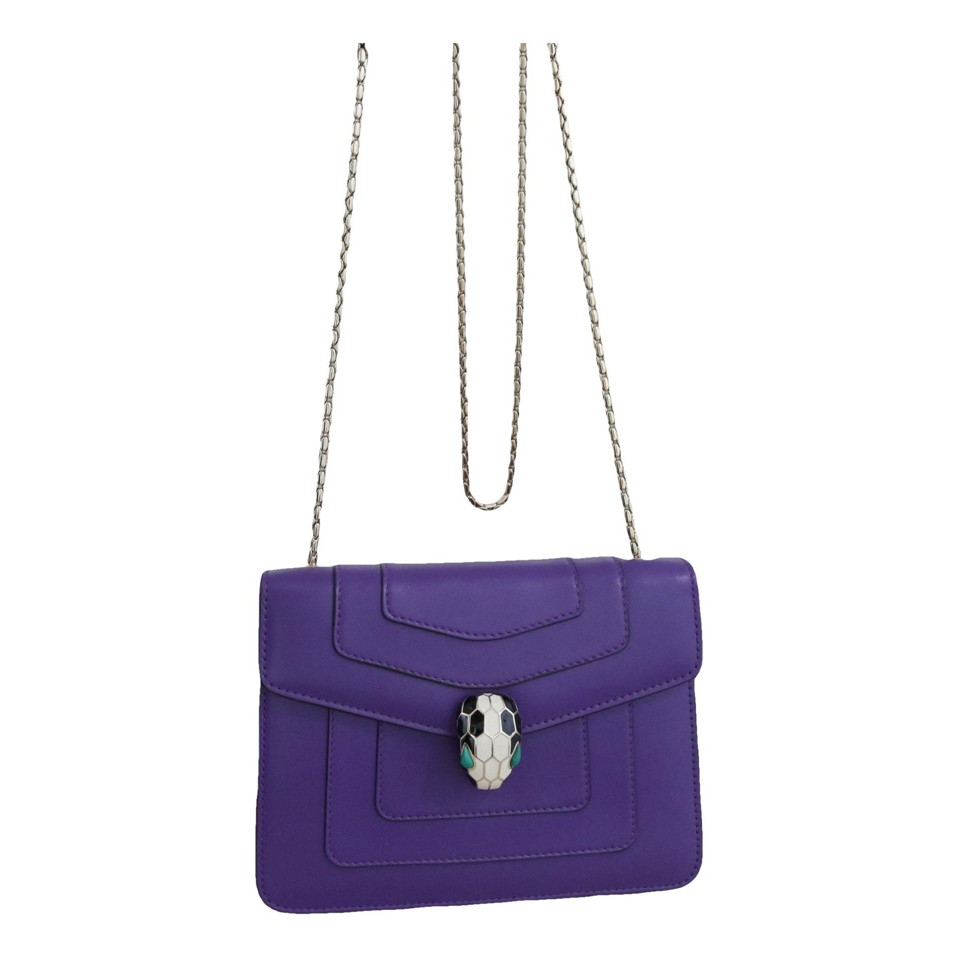 Serpenti leather handbag