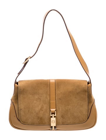GG Canvas Jackie Bardot Flap Small