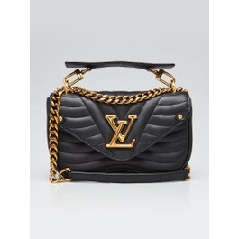 Louis Vuitton Black Quilted Leather New Wave Chain PM Bag