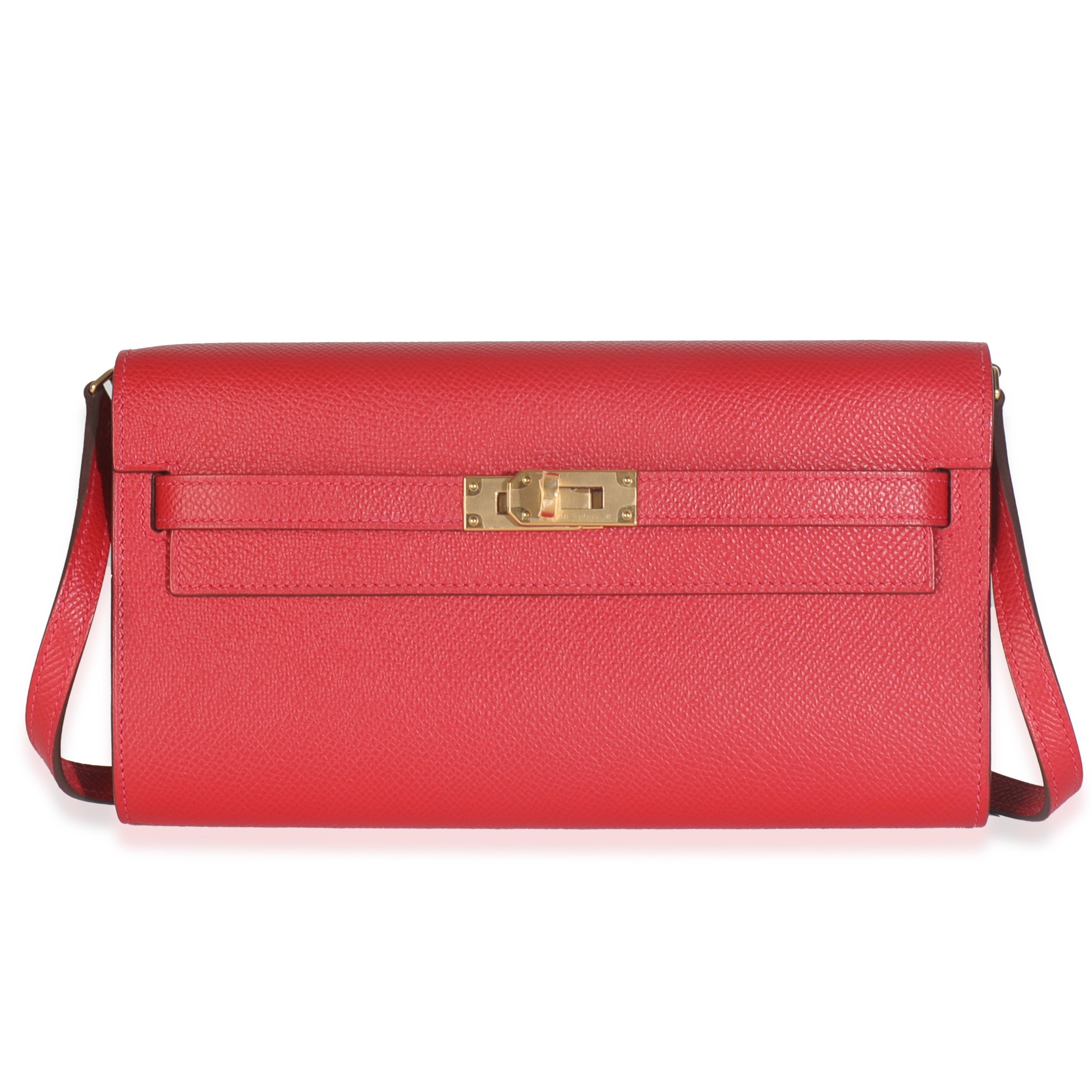 Hermes Rouge Casaque Epsom Kelly To Go GHW
