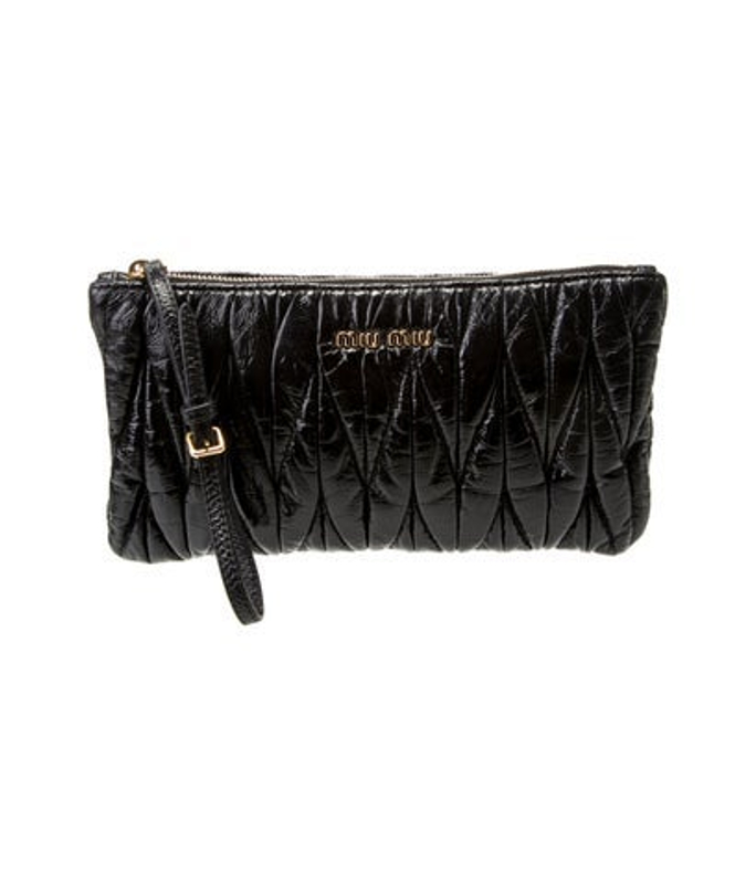 Miu Miu Miu Patent Leather Clutch