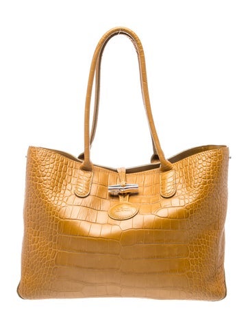 Embossed Leather Shoulder Bag