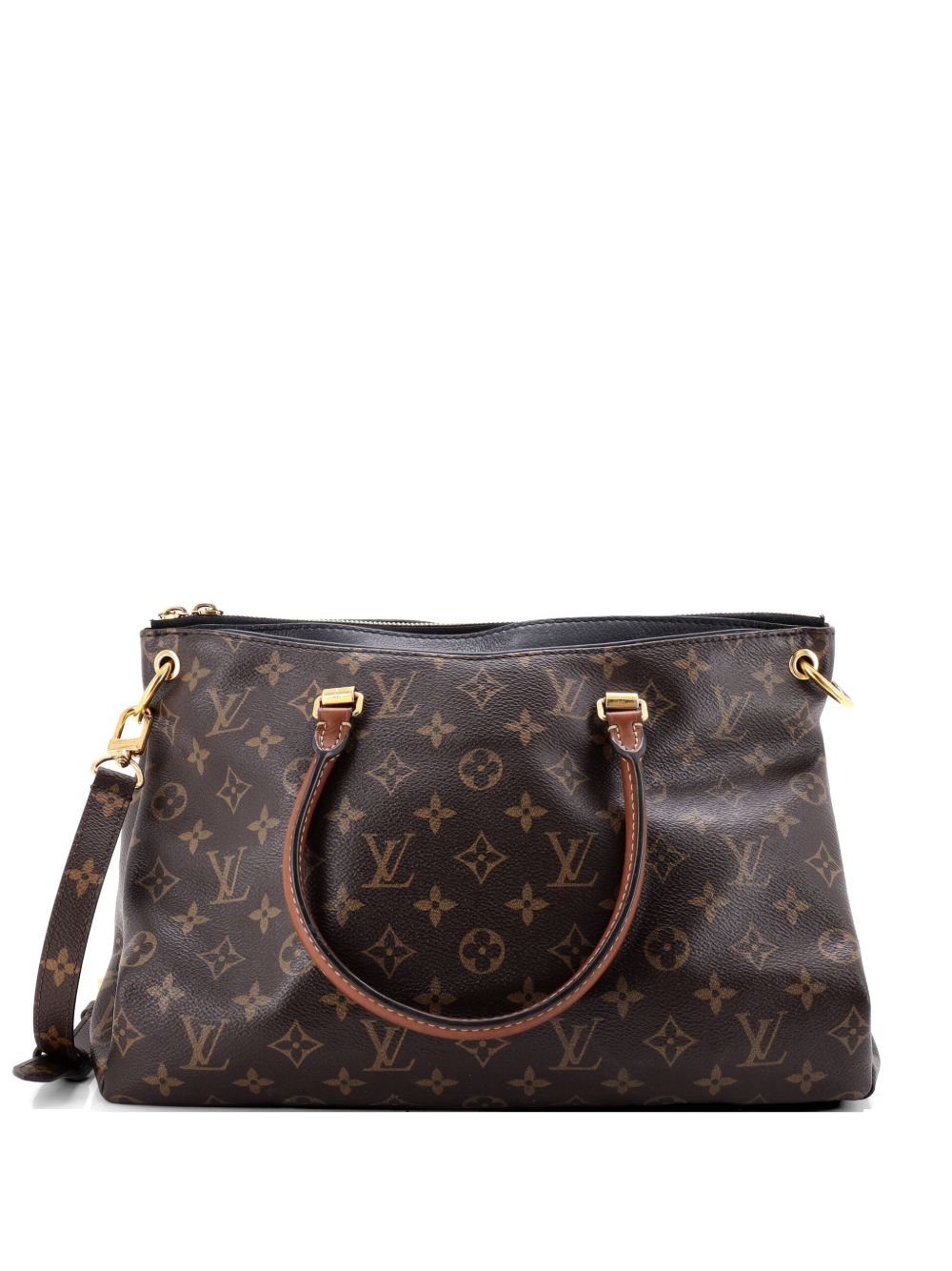 Pallas Tote Monogram Canvas with Leather shoulder bag