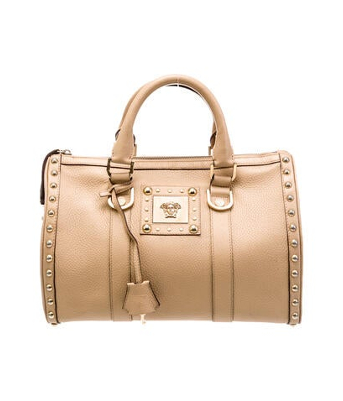 Versace Leather Top Handle Bag