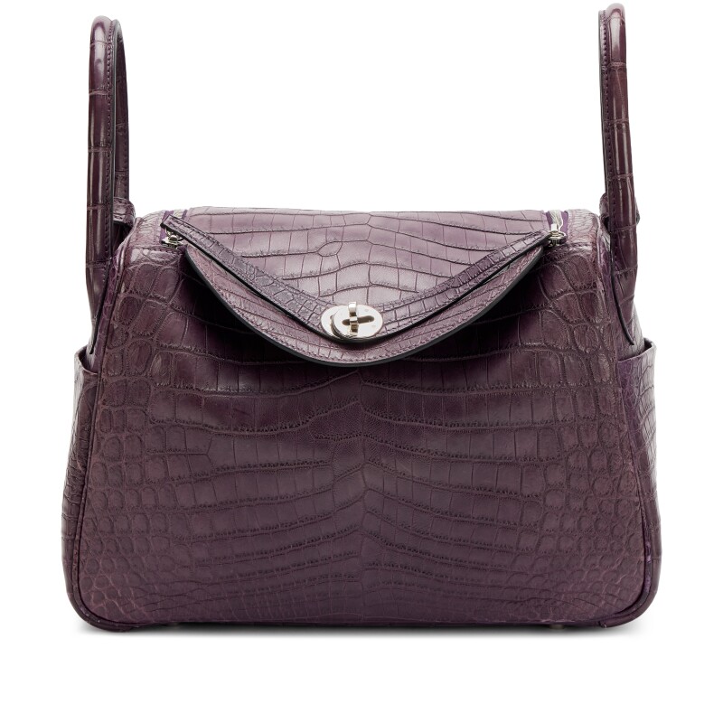 Amethyst Niloticus Crocodile Lindy 30 Palladium Hardware, 2011
