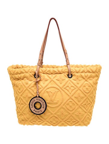 Terry Cloth Cotton Terry Monogram LVacation Tote