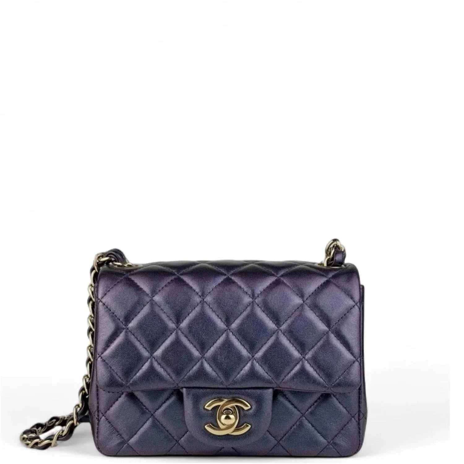Lambskin Square Flap Mini