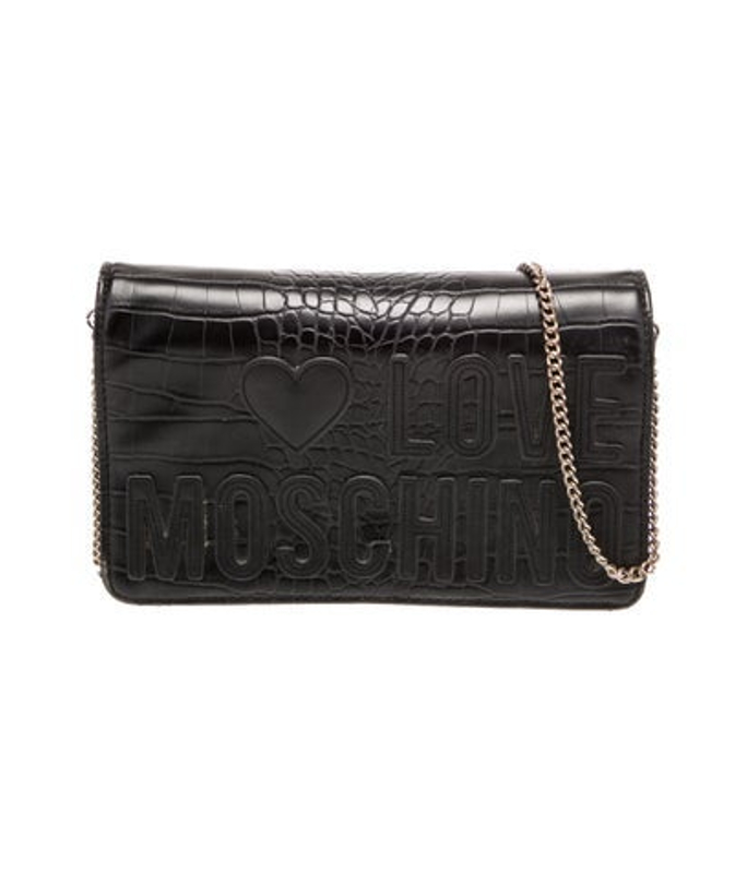 Moschino Alligator Shoulder Bag