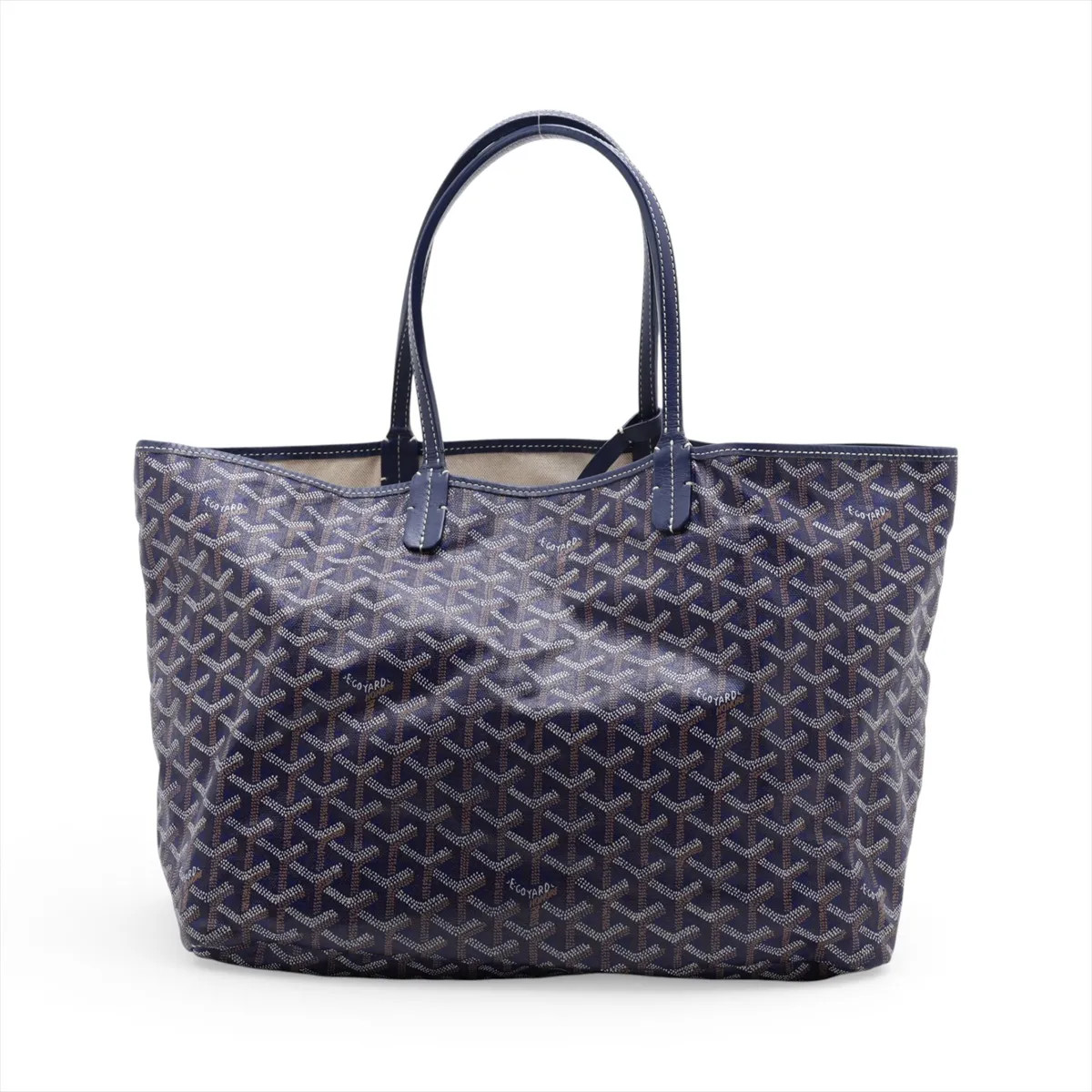 Goyard Saint Louis PM PVC & leather Tote bag Navy Blue