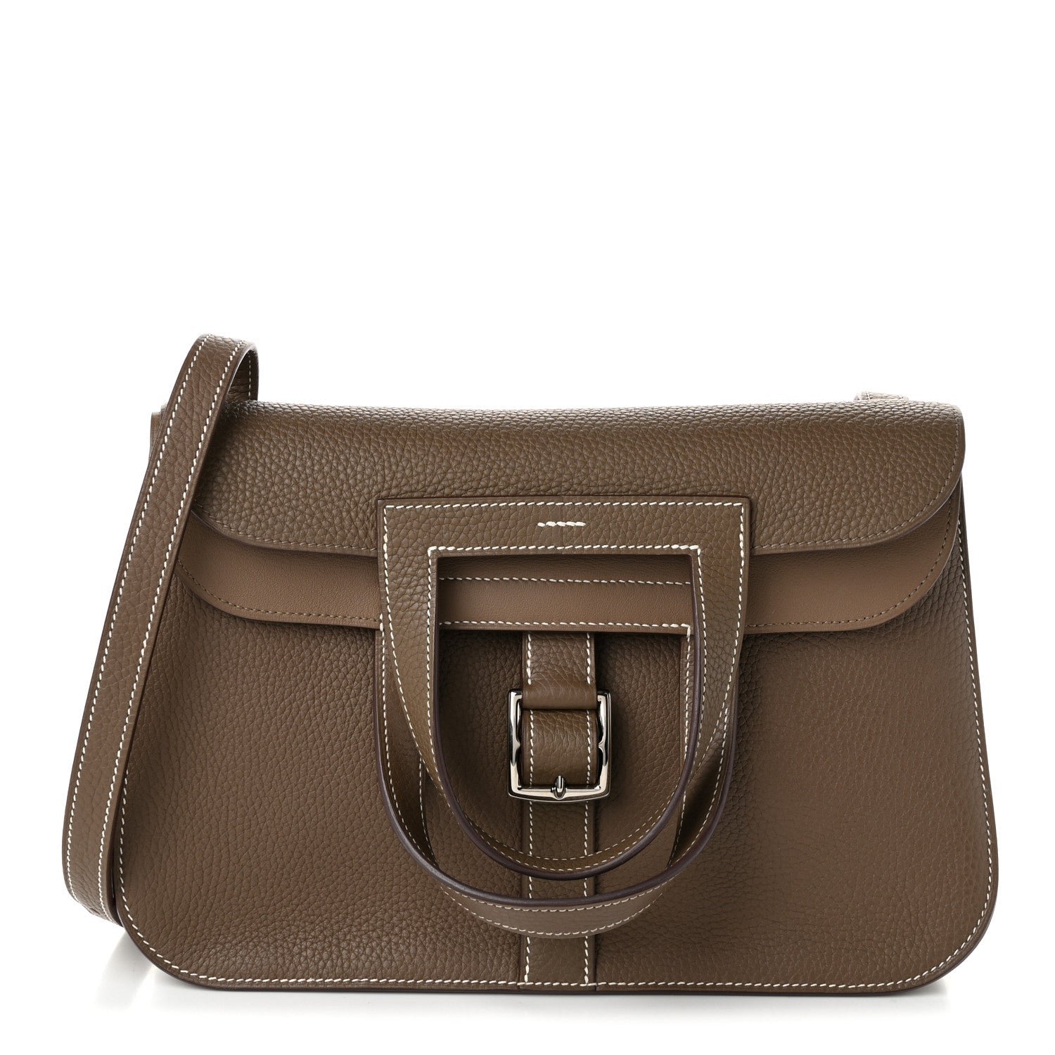 Hermes Hermes Taurillon Clemence Halzan 31 Etoupe