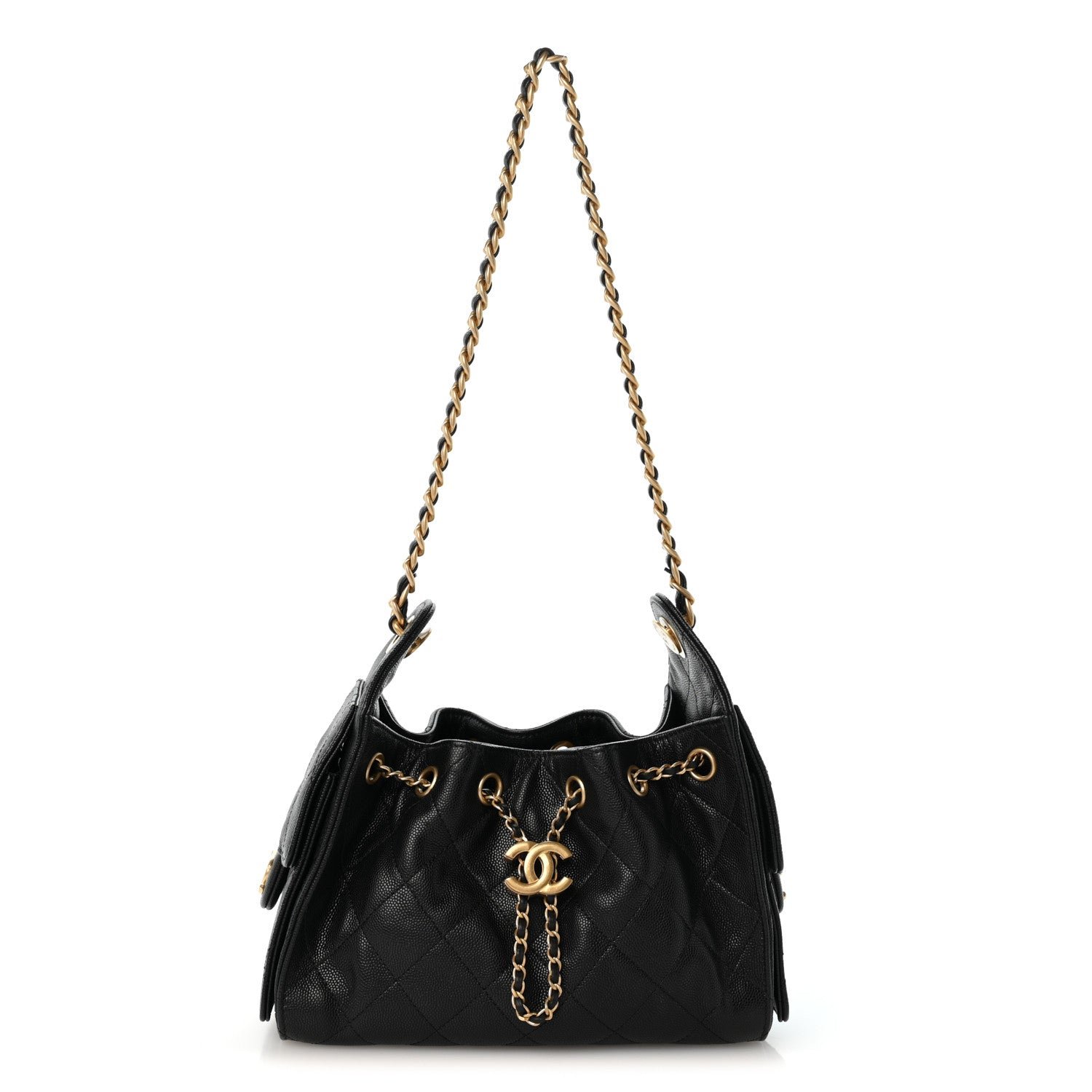 Chanel Caviar Quilted Mini Chanel 25 Handbag Black