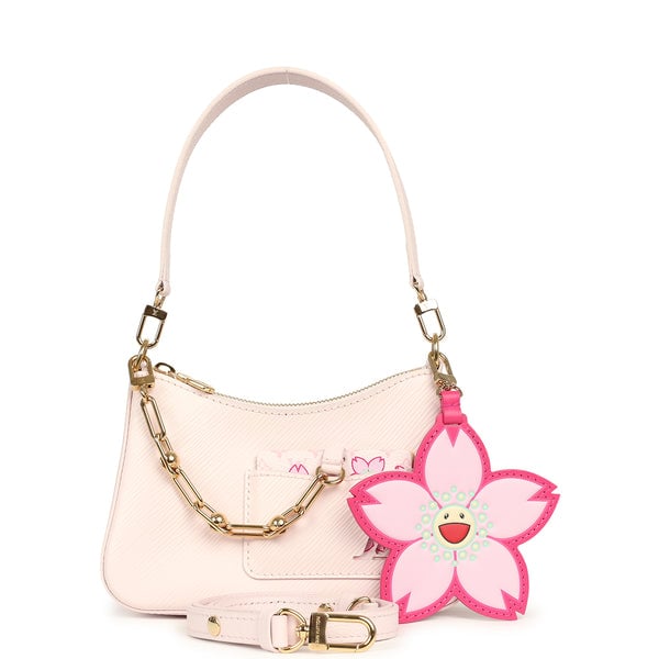 Pre-owned Louis Vuitton X Takashi Murakami Cherry Blossom Marellini Cheeky Pink Epi Gold Hardware