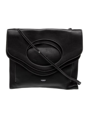 Burberry Leather Pocket Clutch Bag