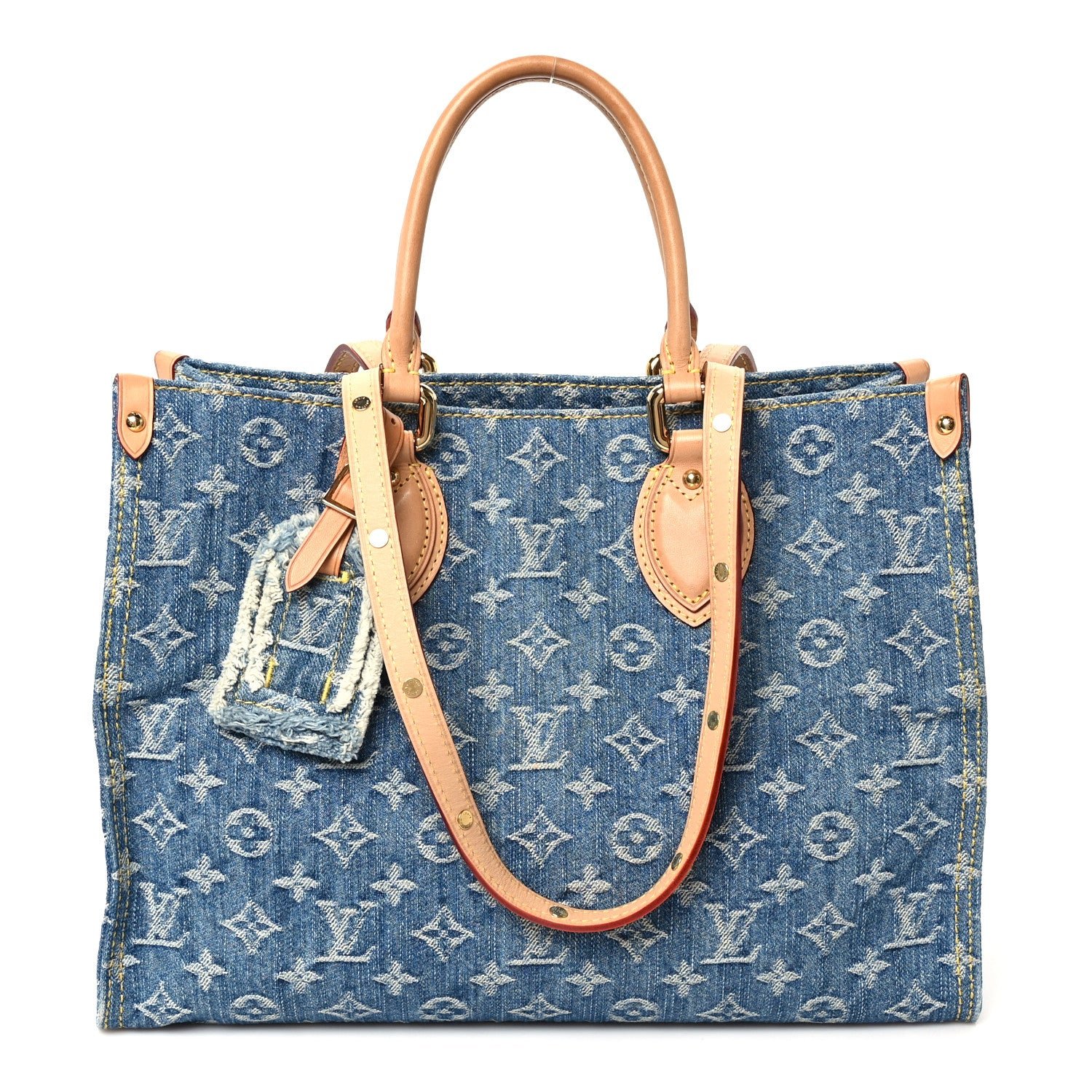 Louis Vuitton Monogram Denim Onthego MM Blue