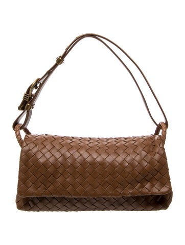 Intrecciato Nappa Flap Shoulder Bag