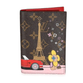 Louis Vuitton Rouge Monogram Canvas 2019 Christmas Animation Passport Cover