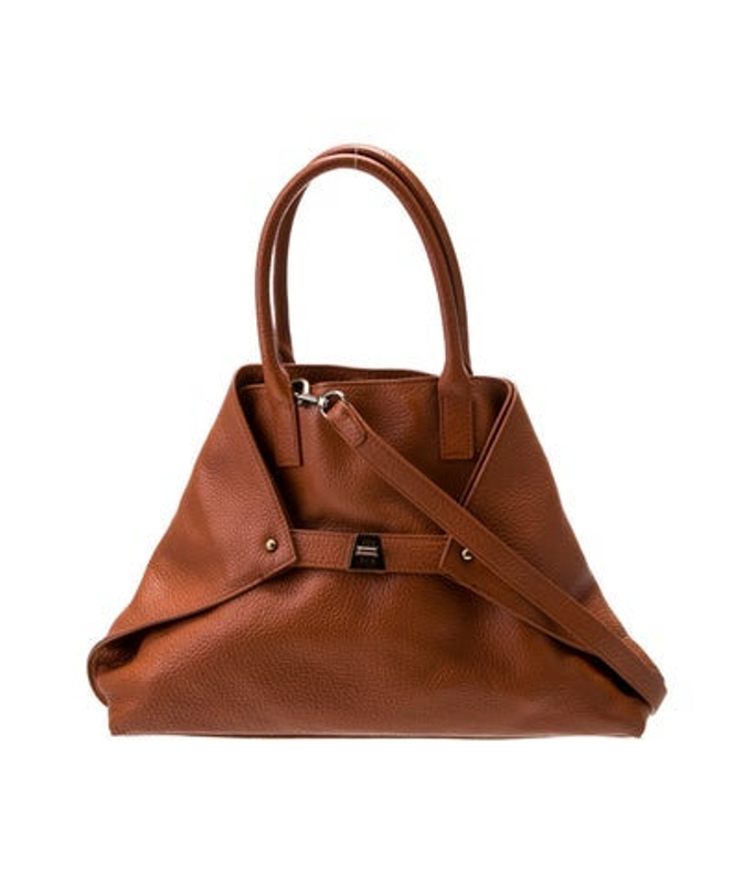 Akris Leather Top Handle Bag