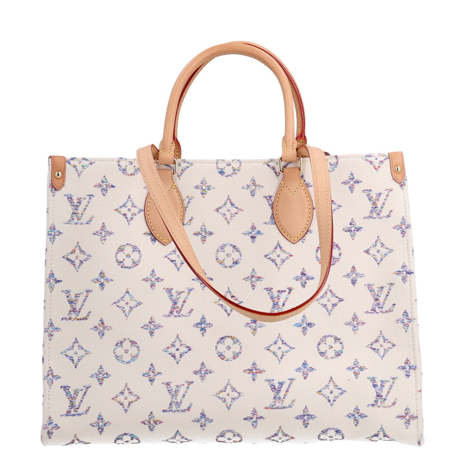 Louis Vuitton Monogram Jacquard Nautical Onthego MM Multicolor Beige