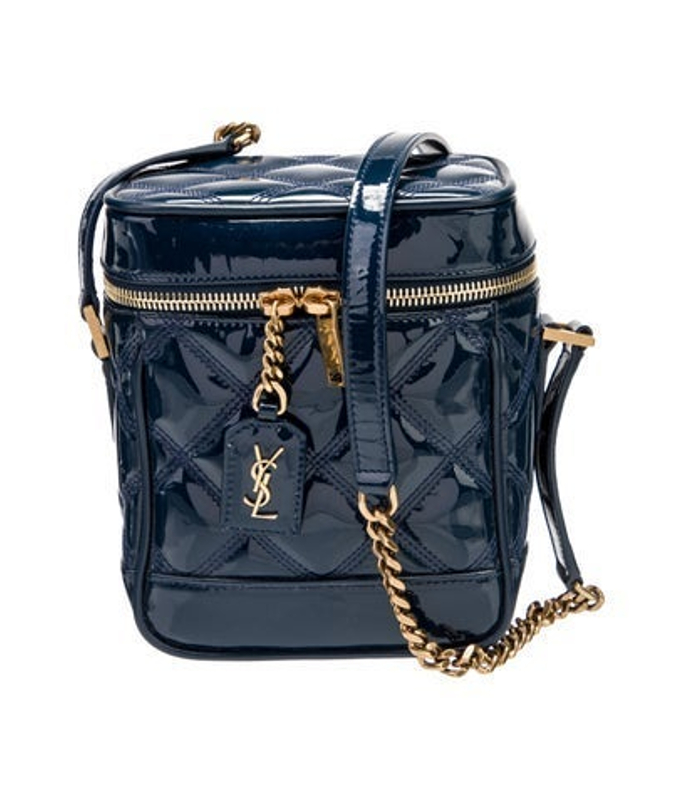 Saint Laurent Laurent Patent Leather Backpack 2022