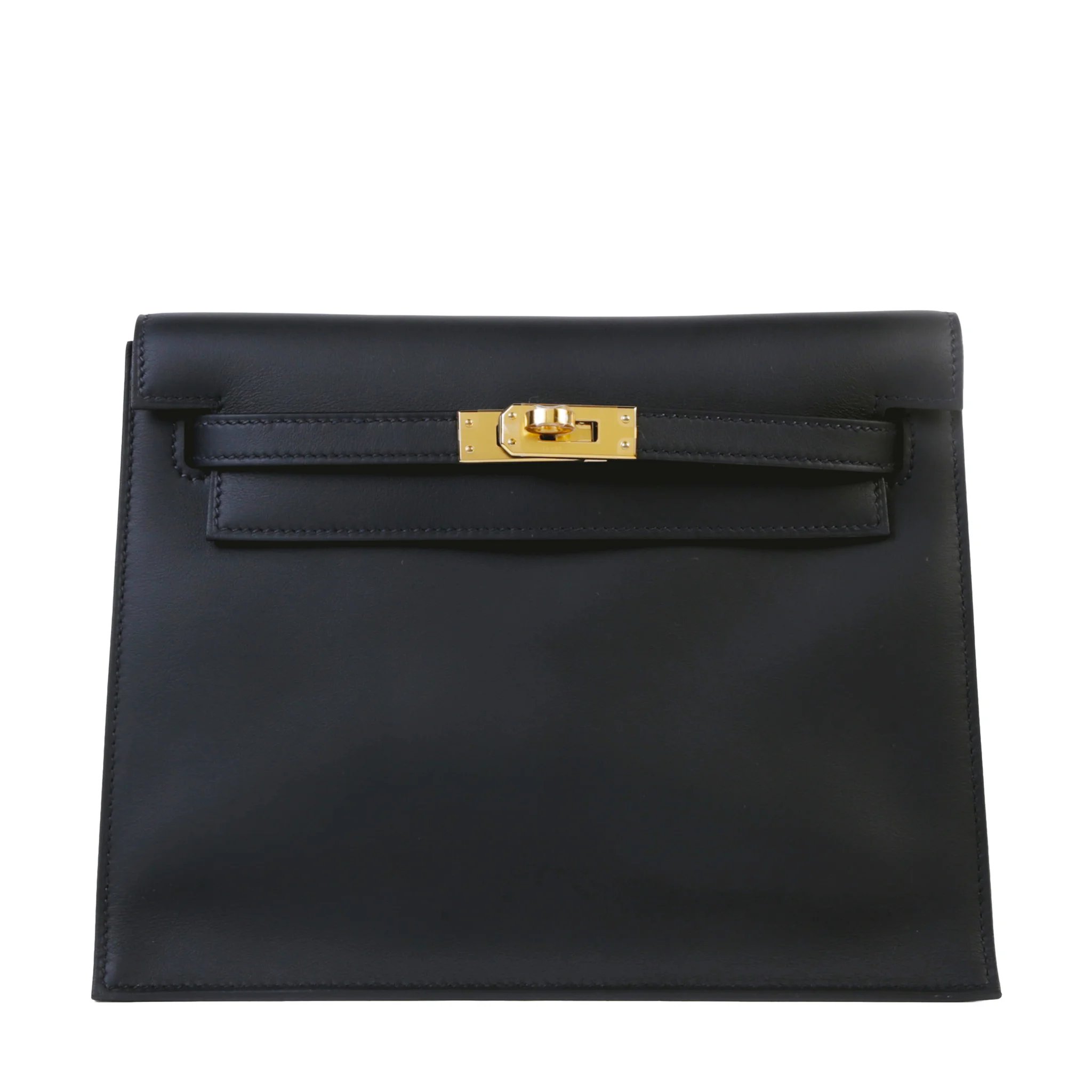 Unused ( Rank NS ) HERMÈS Kelly Danse Noir (89) Swift Gold hardware G (2026)