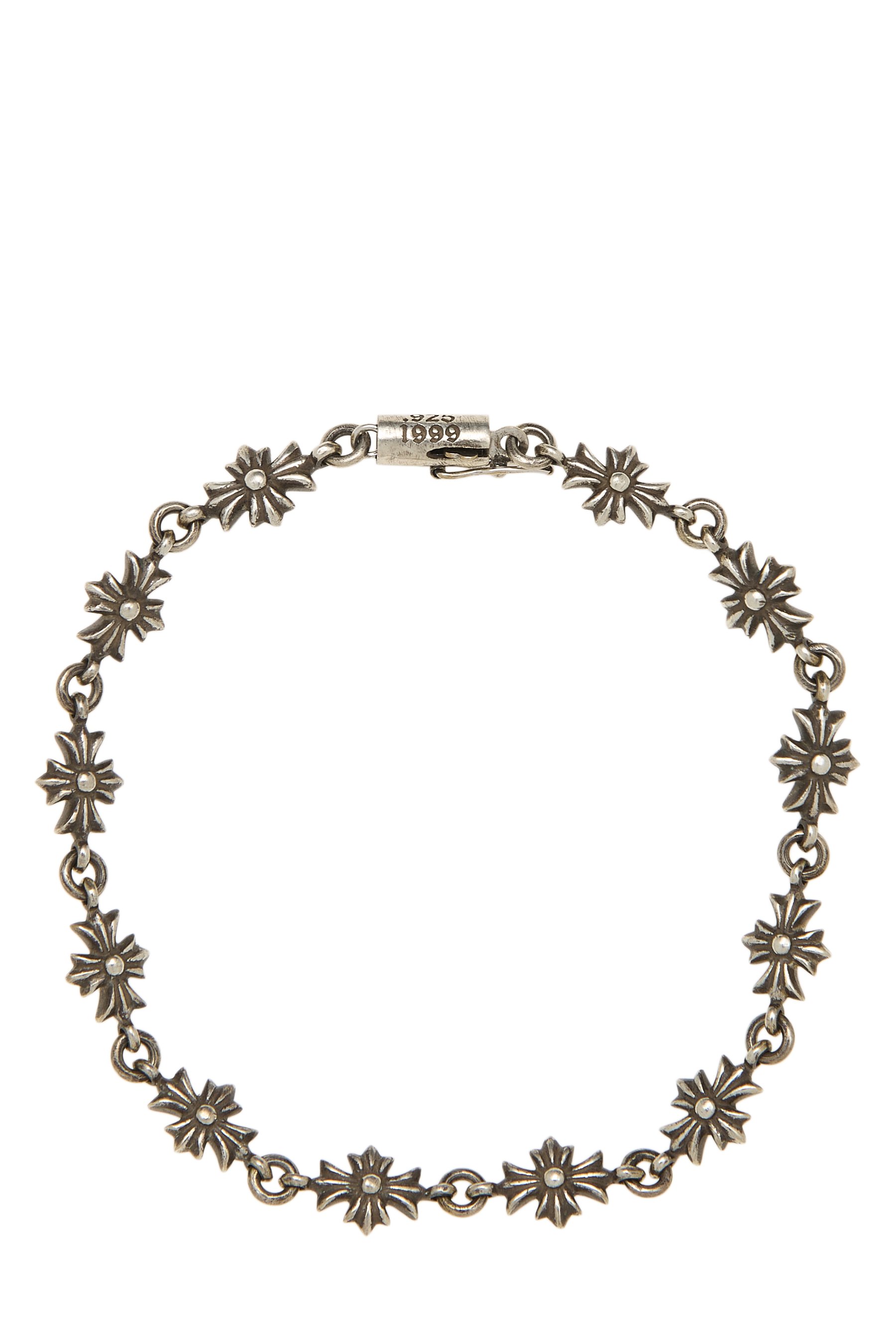 Sterling Silver Tiny Cross Bracelet