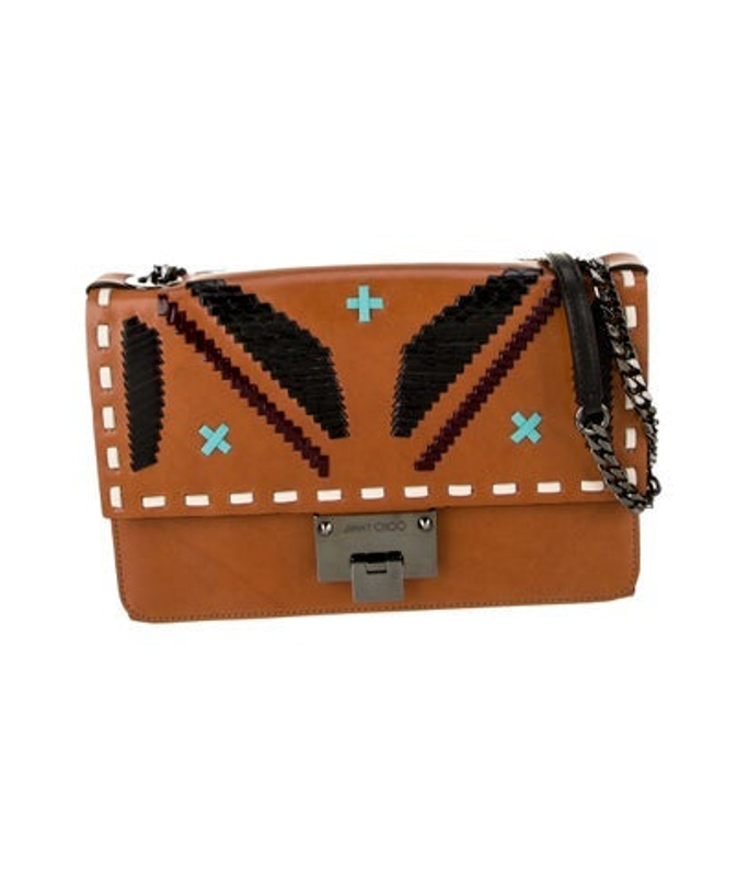 Jimmy Choo Choo Leather Clutch