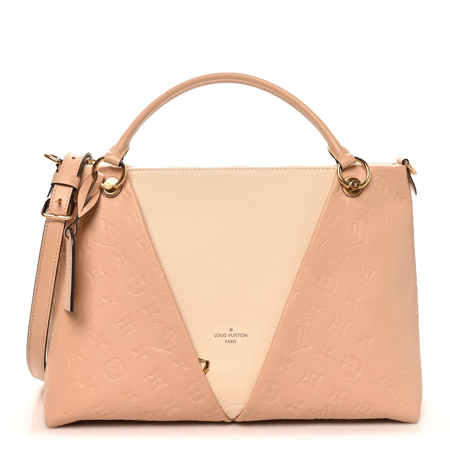 Louis Vuitton Empreinte V Tote MM Beige Rose Creme