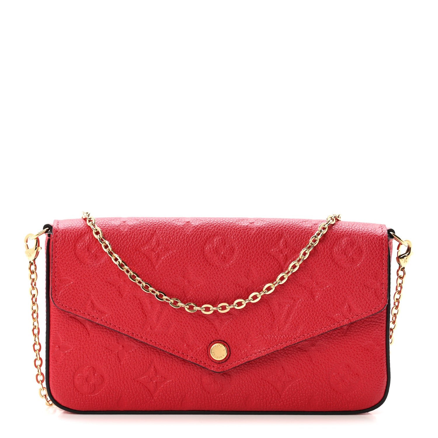 Louis Vuitton Louis Vuitton Empreinte Pochette Felicie Chain Wallet Scarlet