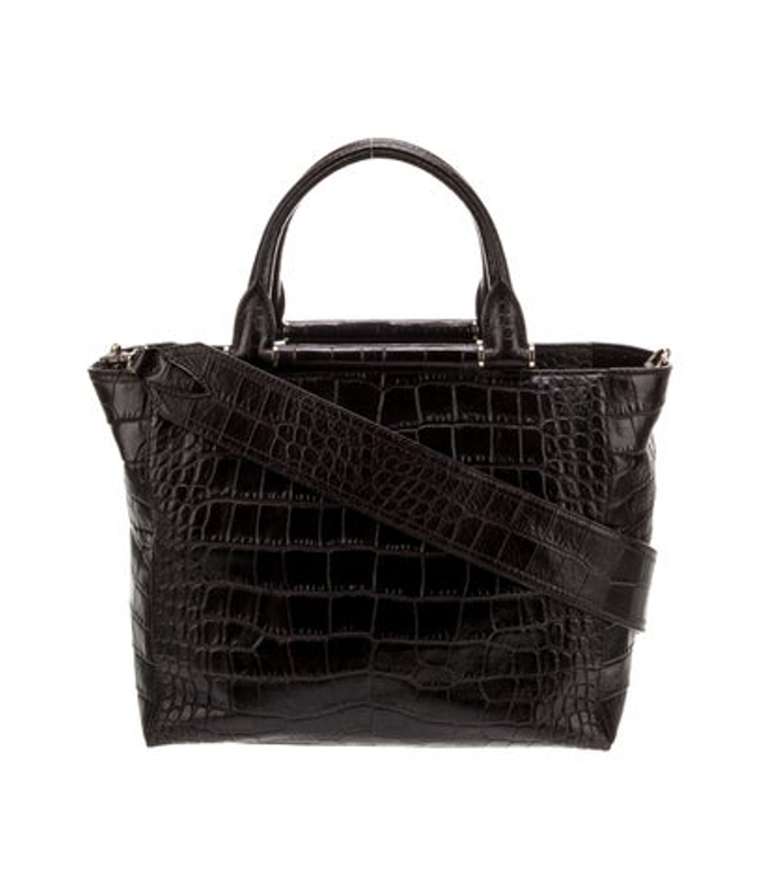 Max Mara Mara Embossed Leather Shoulder Bag