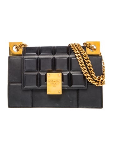 Balmain Leather Shoulder Bag