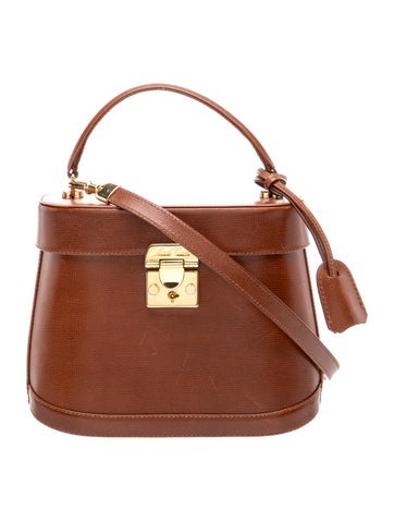 Mark Cross Leather Top Handle Bag Vintage