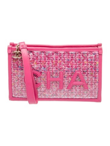 Tweed PVC Clutch
