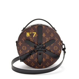 Louis Vuitton Virgil Abloh Monogram Trunk L’Oeil Coated Canvas Wheel Box Black Hardware, 2022