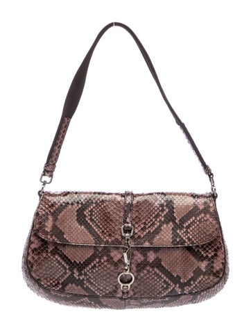 Enameled Metal Triangle Shoulder Bag
