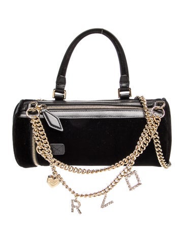 Roger Vivier Velvet Top Handle Bag Medium w/ Tags