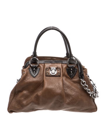 Leather Top Handle Bag