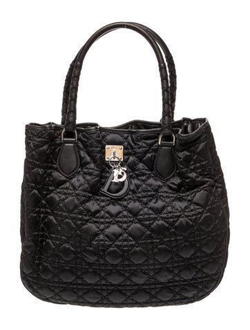 Dior Cannage Cannage Quilted Panarea Tote Medium